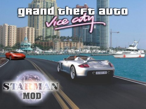 Loading screen for the GTA VICE CITY STARMAN MOD